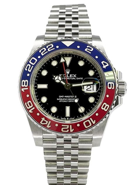 rolex gmt ii pepsi bezel|Rolex gmt ii Pepsi jubilee.